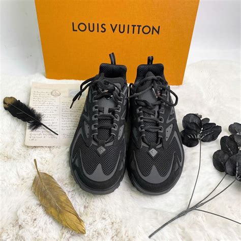 louis vuitton runners purple logo|louis vuitton runner tatic black.